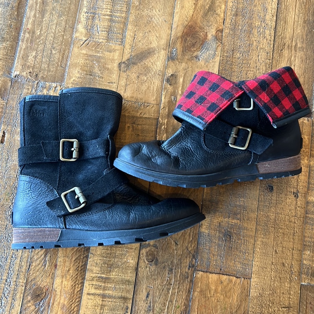 Sorel Suede Flannel Lined Boots